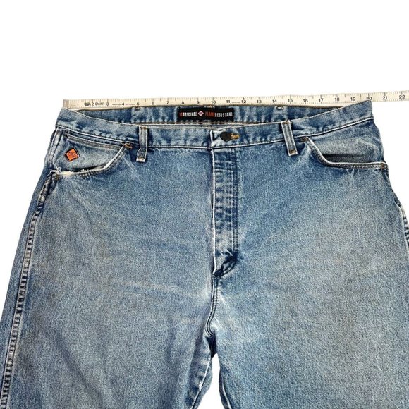 Wrangler FR13MMS Flame Resistant Original Fit Men's Jeans Size 40x30 Distressed - Picture 15 of 15
